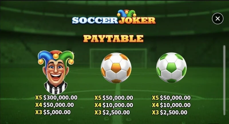 Soccer Joker - útborganir, fyrsta síða